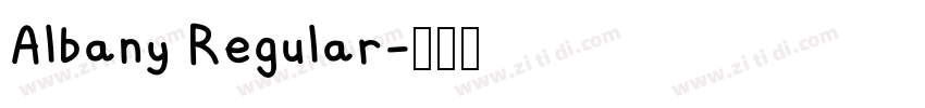 Albany Regular字体转换
